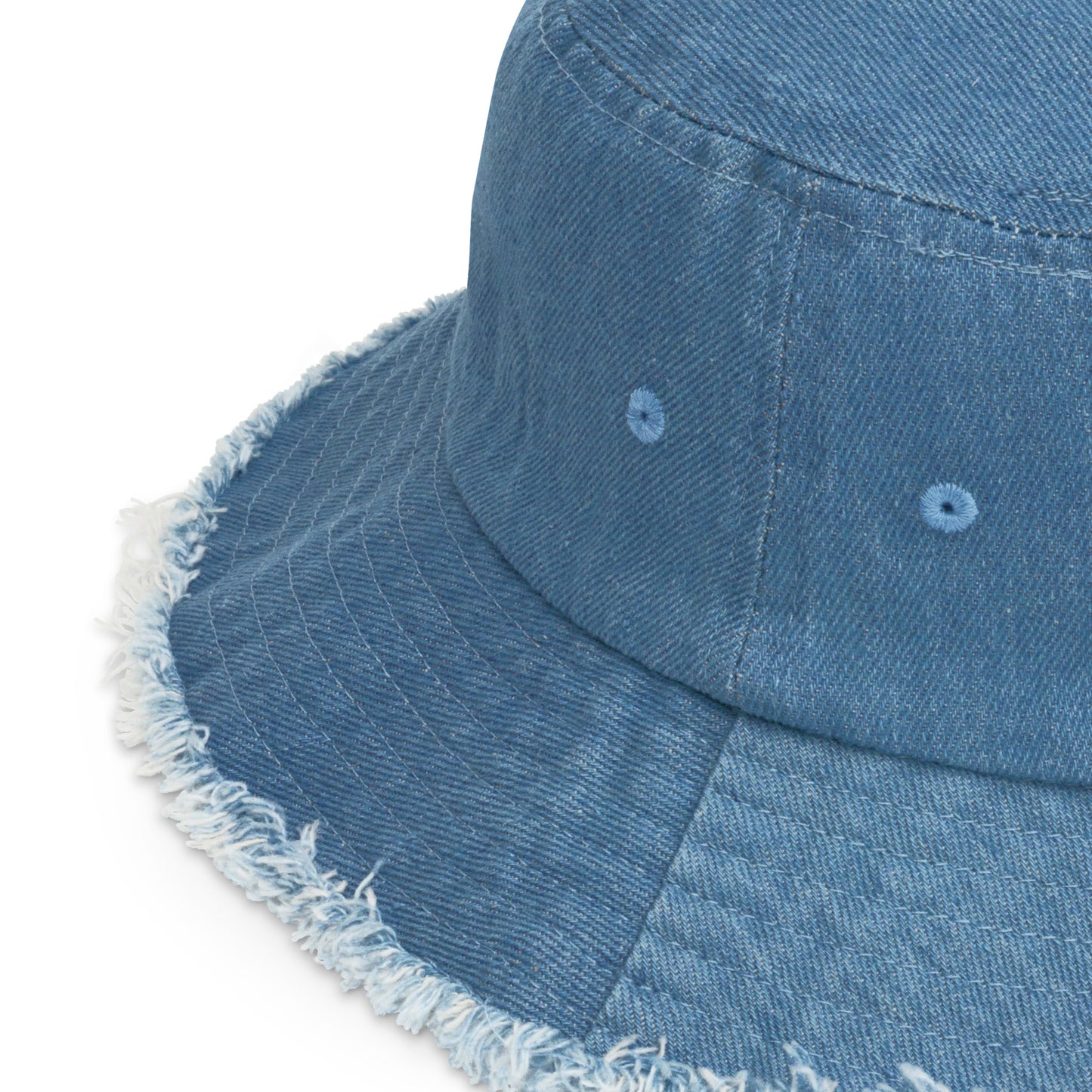 Distressed denim bucket hat - House of S & N