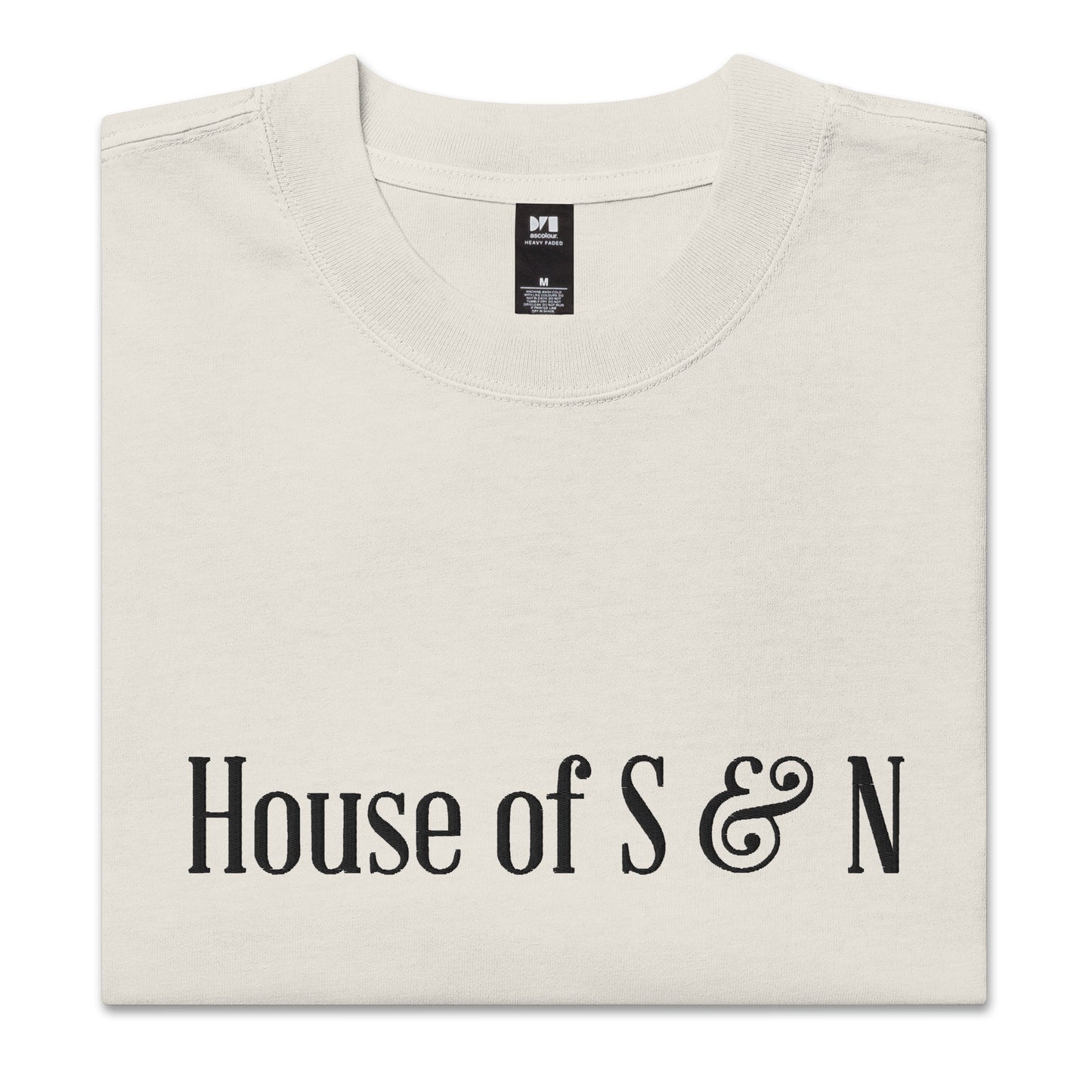 Oversized faded t-shirt - House of S & N