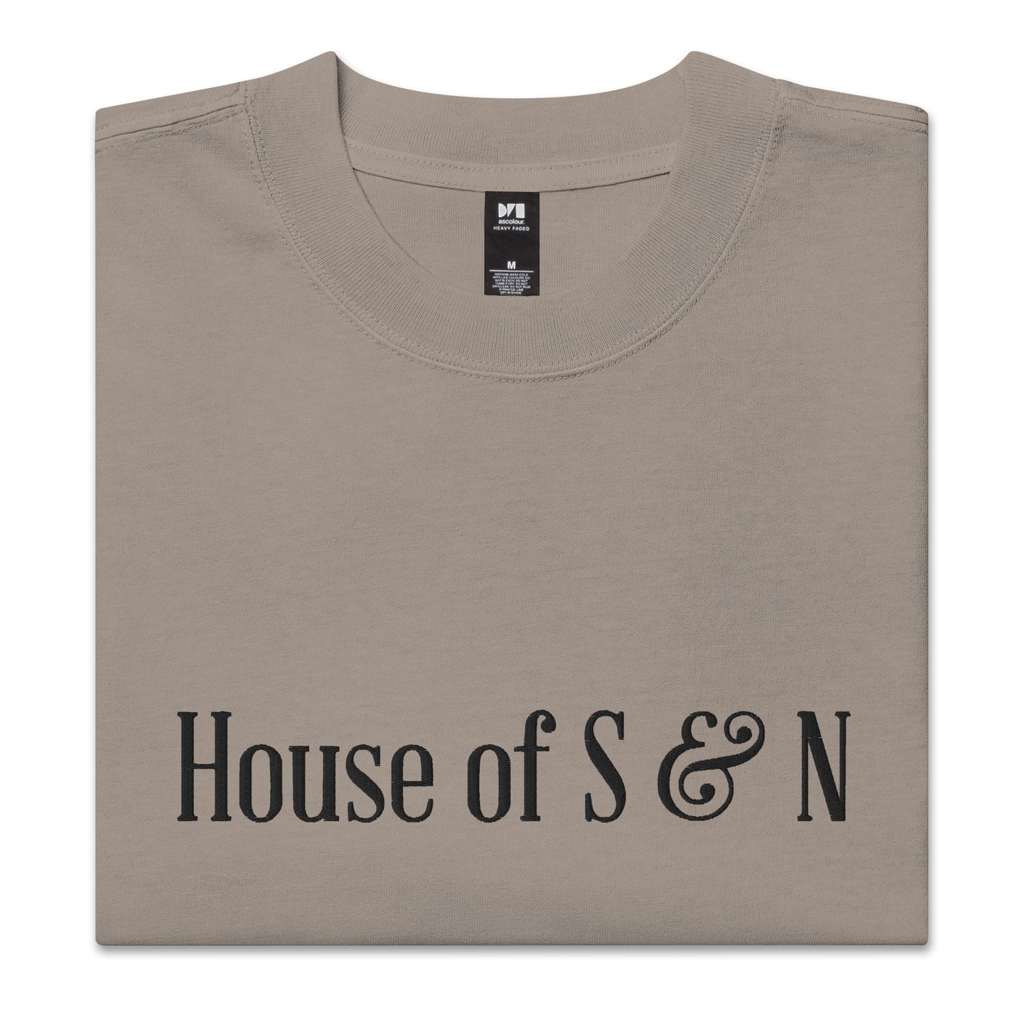 Oversized faded t-shirt - House of S & N