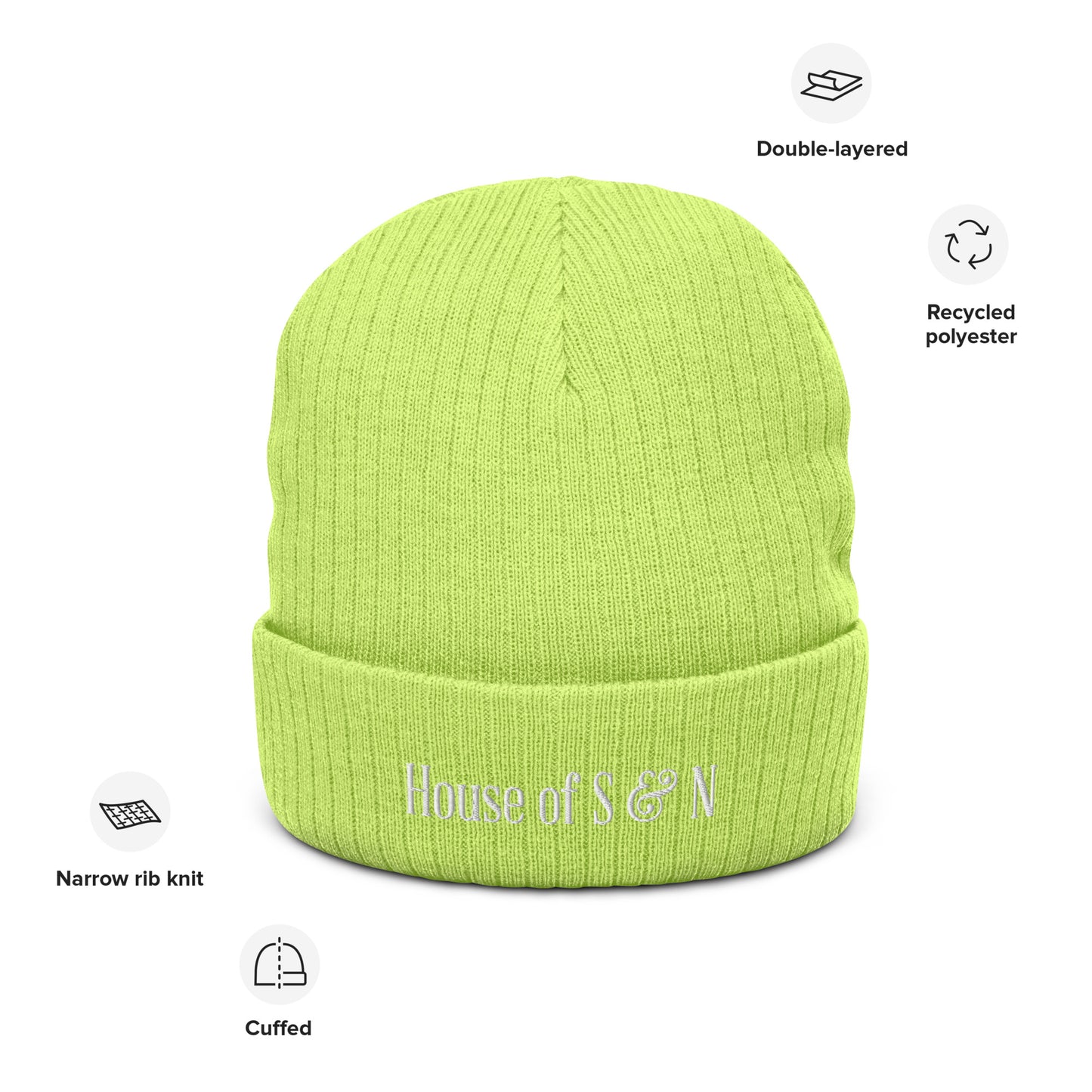 Ribbed knit beanie - House of S & N