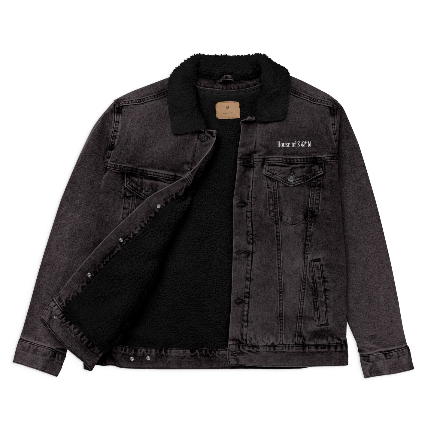 Unisex denim sherpa jacket - House of S & N